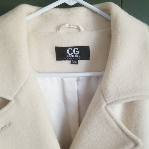 Cecil Gee Wool/Cashmere Coat size 16 - Picture 2 of 5